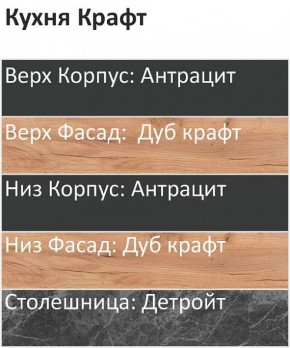 Кухонный гарнитур Крафт 2200 (Стол. 38мм) в Магнитогорске - magnitogorsk.mebel24.online | фото 3