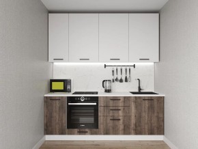 Кухонный гарнитур Старое Дерево 2200 h950 (Стол. 38мм) в Магнитогорске - magnitogorsk.mebel24.online | фото