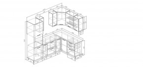 Кухонный гарнитур Старое Дерево 2400*1600 (Стол. 26мм) в Магнитогорске - magnitogorsk.mebel24.online | фото 2