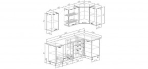 Кухонный гарнитур Умбра 2200*1000 (Стол. 26мм) в Магнитогорске - magnitogorsk.mebel24.online | фото 2