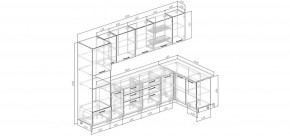 Кухонный гарнитур Умбра 3200*1400 (Стол. 38мм) в Магнитогорске - magnitogorsk.mebel24.online | фото 2