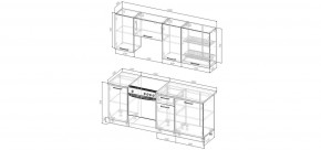 Кухонный гарнитур Виола 2000 (Стол. 38мм) в Магнитогорске - magnitogorsk.mebel24.online | фото 2