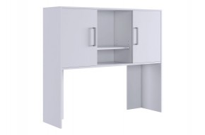 ЛАЙТ 2 Надстройка стола компьютерного (1200) белый в Магнитогорске - magnitogorsk.mebel24.online | фото