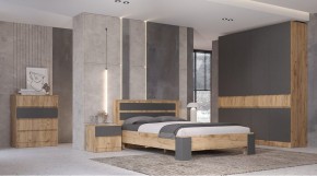 ЛЕНОРА Спальный гарнитур (модульный) графит в Магнитогорске - magnitogorsk.mebel24.online | фото