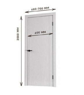 Межкомнатная дверь Bolivar Каньон браун (комплект) 600 в Магнитогорске - magnitogorsk.mebel24.online | фото