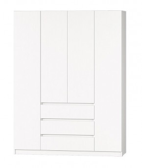 МС "Хилтон" Шкаф №1 1600 (Белый текстурный) в Магнитогорске - magnitogorsk.mebel24.online | фото 2