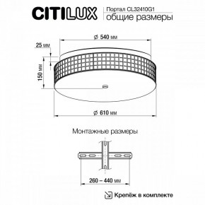 Накладной светильник Citilux Портал CL32410G1 в Магнитогорске - magnitogorsk.mebel24.online | фото 11