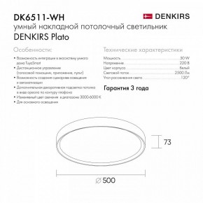 Накладной светильник Denkirs PLATO DK6511-WH/1 в Магнитогорске - magnitogorsk.mebel24.online | фото 10
