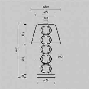 Настольная лампа декоративная Maytoni Amulet MOD555TL-L8G3K в Магнитогорске - magnitogorsk.mebel24.online | фото 4