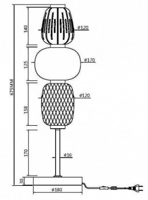 Настольная лампа декоративная Maytoni Pattern MOD267TL-L28G3K в Магнитогорске - magnitogorsk.mebel24.online | фото 5