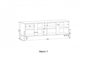 НЕКСТ - 1 Тумба ТВ в Магнитогорске - magnitogorsk.mebel24.online | фото 2