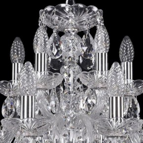 Подвесная люстра Bohemia Ivele Crystal 1402 1402/12+6/240/Ni в Магнитогорске - magnitogorsk.mebel24.online | фото 4