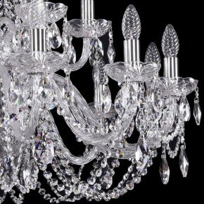 Подвесная люстра Bohemia Ivele Crystal 1402 1402/12+6/300/2d/Ni в Магнитогорске - magnitogorsk.mebel24.online | фото 2