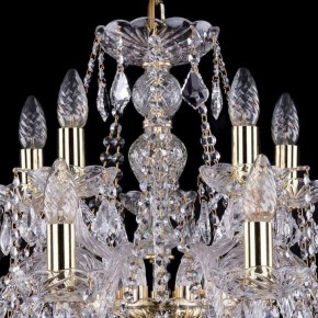 Подвесная люстра Bohemia Ivele Crystal 1411 1411/10+5/240/G/Leafs в Магнитогорске - magnitogorsk.mebel24.online | фото 4