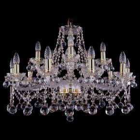 Подвесная люстра Bohemia Ivele Crystal 1413 1413/10+5/300/G/Balls в Магнитогорске - magnitogorsk.mebel24.online | фото