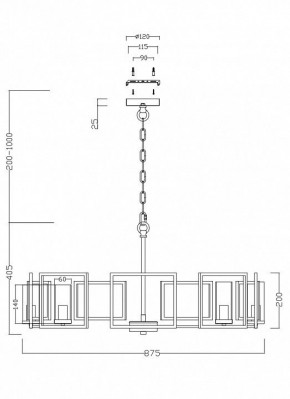 Подвесная люстра Maytoni Bowi H009PL-08G в Магнитогорске - magnitogorsk.mebel24.online | фото 4
