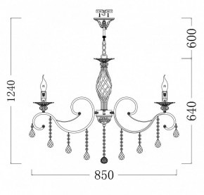 Подвесная люстра Maytoni Grace RC247-PL-10-R в Магнитогорске - magnitogorsk.mebel24.online | фото 6