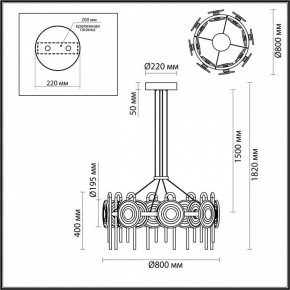 Подвесная люстра Odeon Light Magnet 5407/92L в Магнитогорске - magnitogorsk.mebel24.online | фото 6