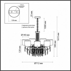 Подвесная люстра Odeon Light Nicole 4886/7 в Магнитогорске - magnitogorsk.mebel24.online | фото 7