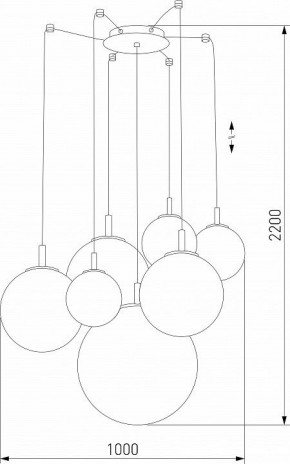 Подвесная люстра TK Lighting Cadix 4608 Cadix Gold в Магнитогорске - magnitogorsk.mebel24.online | фото 3