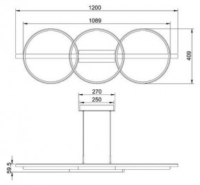 Подвесной светильник Arte Lamp Fluido A3913SP-24BK в Магнитогорске - magnitogorsk.mebel24.online | фото 3