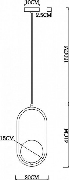 Подвесной светильник Arte Lamp Matisse A7745SP-1AB в Магнитогорске - magnitogorsk.mebel24.online | фото 4