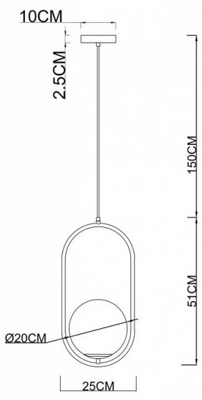 Подвесной светильник Arte Lamp Matisse A7746SP-1AB в Магнитогорске - magnitogorsk.mebel24.online | фото 3