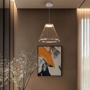 Подвесной светильник Eurosvet Cesta 40016/1 LED коричневый в Магнитогорске - magnitogorsk.mebel24.online | фото 4