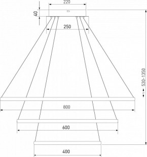 Подвесной светильник Eurosvet Collars 90264/3 латунь в Магнитогорске - magnitogorsk.mebel24.online | фото 3