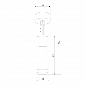 Подвесной светильник Eurosvet Double Topper 50135/1 LED хром/черный в Магнитогорске - magnitogorsk.mebel24.online | фото 4