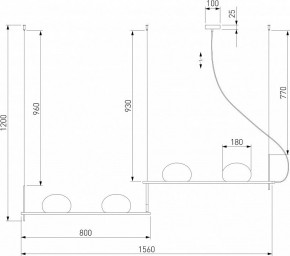 Подвесной светильник Eurosvet Stair 70145/4 черный в Магнитогорске - magnitogorsk.mebel24.online | фото 5
