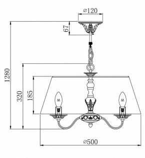 Подвесной светильник Maytoni Bouquet ARM023-PL-03-S в Магнитогорске - magnitogorsk.mebel24.online | фото 4