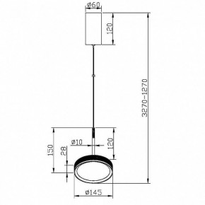 Подвесной светильник Maytoni El MOD041PL-L15G3K в Магнитогорске - magnitogorsk.mebel24.online | фото 4