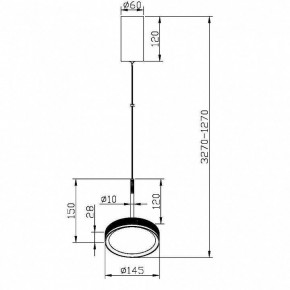 Подвесной светильник Maytoni El MOD041PL-L15WG3K в Магнитогорске - magnitogorsk.mebel24.online | фото 5