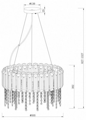 Подвесной светильник Maytoni Hail MOD097PL-06CH в Магнитогорске - magnitogorsk.mebel24.online | фото 4