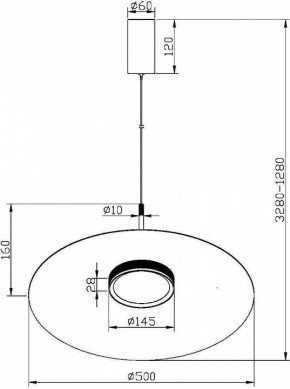 Подвесной светильник Maytoni Halo MOD041PL-L15W3K1 в Магнитогорске - magnitogorsk.mebel24.online | фото 4