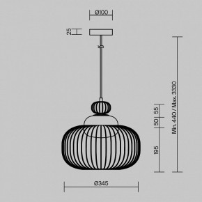 Подвесной светильник Maytoni Levitation MOD376PL-01G в Магнитогорске - magnitogorsk.mebel24.online | фото 5