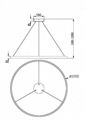 Подвесной светильник Maytoni Rim MOD058PL-L65BS3K в Магнитогорске - magnitogorsk.mebel24.online | фото 4