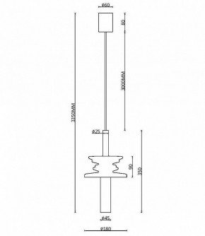 Подвесной светильник Maytoni Sound Wave MOD255PL-01B3 в Магнитогорске - magnitogorsk.mebel24.online | фото 4
