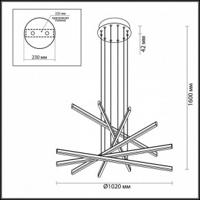 Подвесной светильник Odeon Light Rudy 3890/96L в Магнитогорске - magnitogorsk.mebel24.online | фото 6