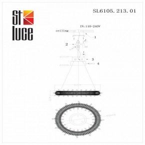 Подвесной светильник ST-Luce Lucchero SL6105.213.01 в Магнитогорске - magnitogorsk.mebel24.online | фото 6