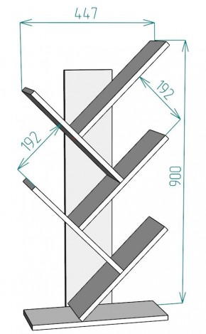 Полка для книг (S2) в Магнитогорске - magnitogorsk.mebel24.online | фото 2