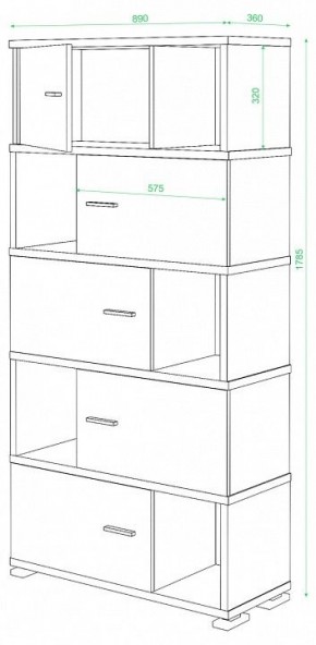 Шкаф комбинированный Домино СБ-30/5 в Магнитогорске - magnitogorsk.mebel24.online | фото 3