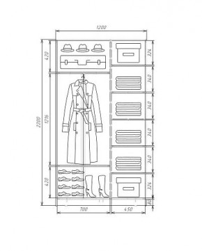 Шкаф-купе ХИТ 22-4-12-11 (420) в Магнитогорске - magnitogorsk.mebel24.online | фото 5