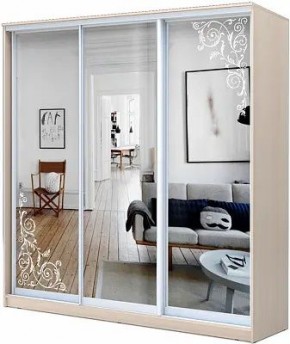 Шкаф-купе ХИТ 22-4-20-656 ОРНАМЕНТ в Магнитогорске - magnitogorsk.mebel24.online | фото