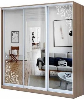 Шкаф-купе ХИТ 23-20/2-656 ОРНАМЕНТ в Магнитогорске - magnitogorsk.mebel24.online | фото