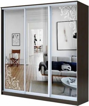 Шкаф-купе ХИТ 23-4-20-656 ОРНАМЕНТ в Магнитогорске - magnitogorsk.mebel24.online | фото