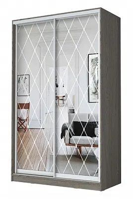 Шкаф-купе ХИТ 24-4-12/2-66 РОМБ БОЛЬШОЙ в Магнитогорске - magnitogorsk.mebel24.online | фото