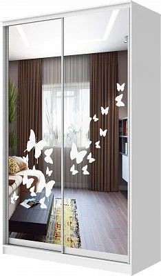 Шкаф-купе ХИТ 24-4-15-66 БАБОЧКИ в Магнитогорске - magnitogorsk.mebel24.online | фото