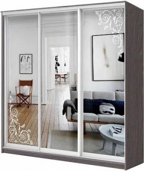 Шкаф-купе ХИТ 24-4-18-656 ОРНАМЕНТ в Магнитогорске - magnitogorsk.mebel24.online | фото